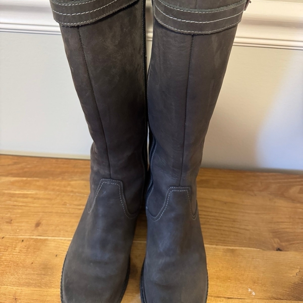 Elegant Charcoal Over the Knee Boots